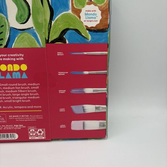 10pc Artist Paintbrush Set - Mondo Llama™ - Picture 4 of 5